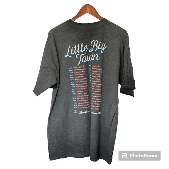 Little Big Town Gray T-Shirt Unisex XL Breaker World Tour 2017 Music Band - Picture 2 of 6